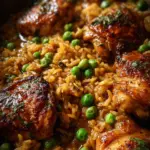 One Pan Creamy Tangy BBQ Chicken And Rice