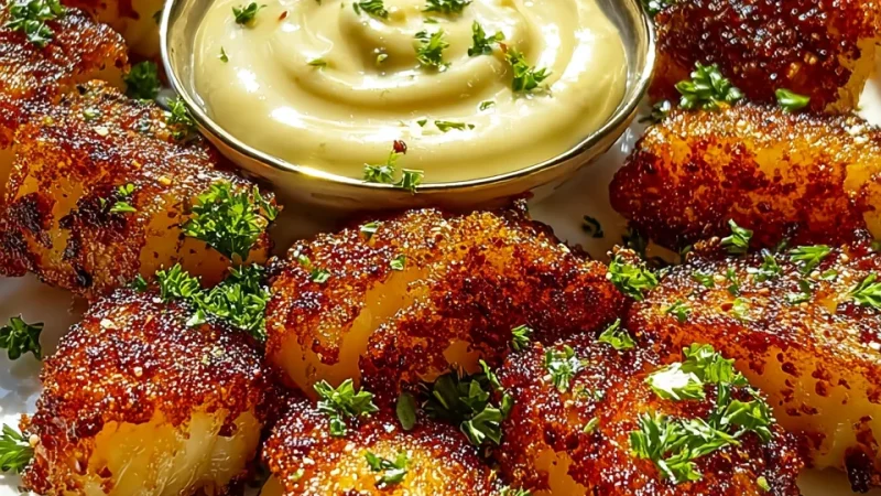 Lemon Butter Fish Bites with Garlic Aioli Recipe Delight