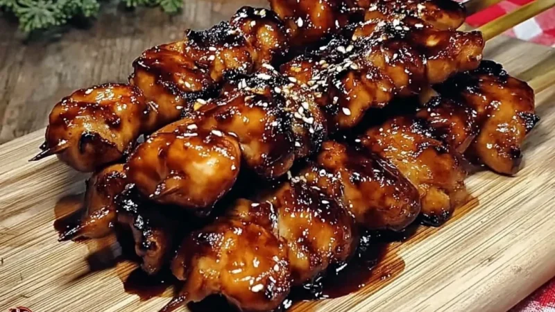 Grilled Chicken Yakitori Skewers