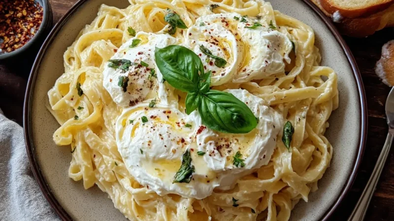 Creamy Burrata Pasta