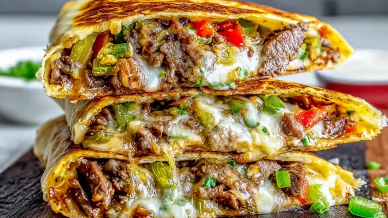 Philly Cheesesteak Quesadilla