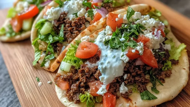 Ground Beef Gyros