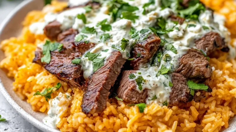 Steak & Queso Rice
