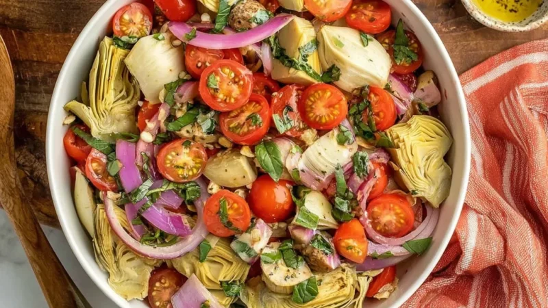 Tuscan Artichoke Tomato Salad