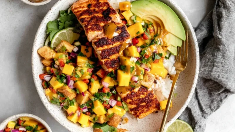 Cajun Salmon with Mango Salsa