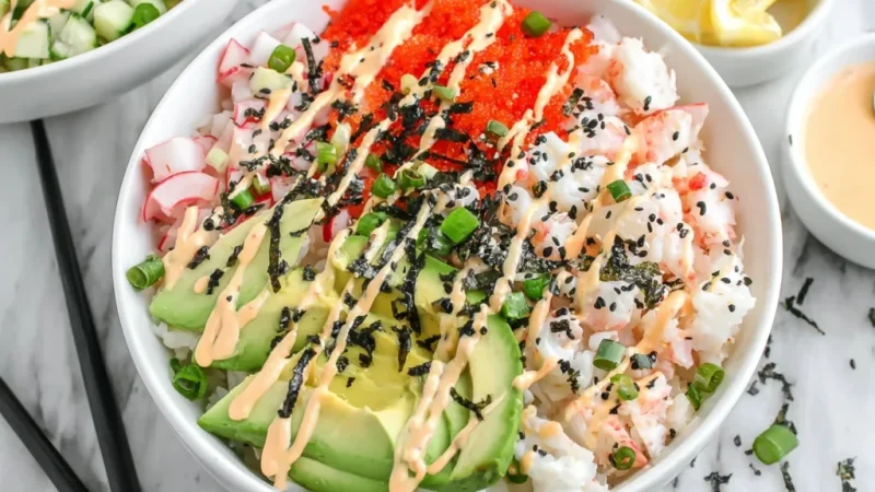 California Roll Sushi Bowls