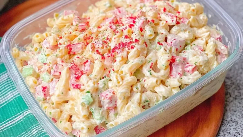 Cheddar Sour Cream Macaroni Salad