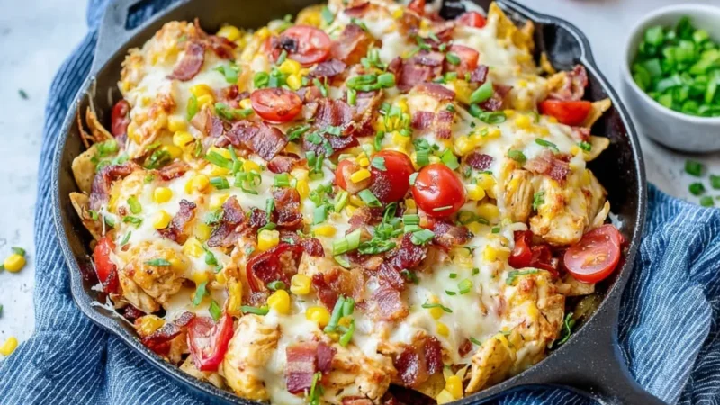 Chicken Nachos Skillet