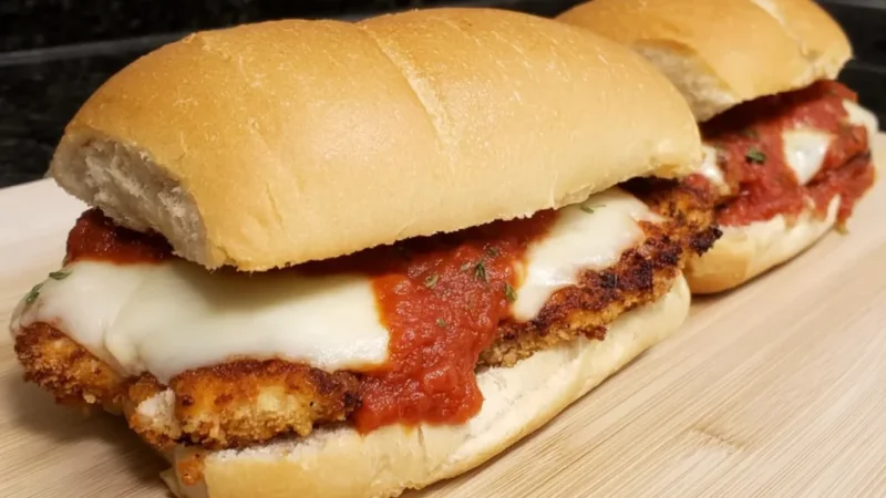 Chicken Parmesan Sandwiches