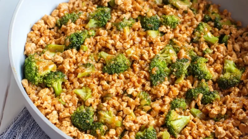 Firecracker Ground Chicken Bowl