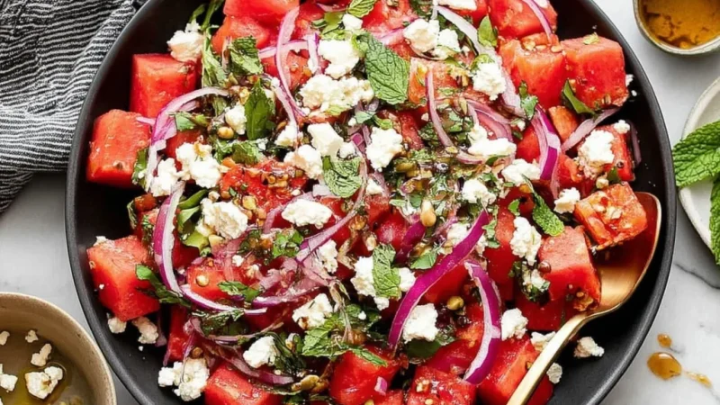 Feta Watermelon Salad