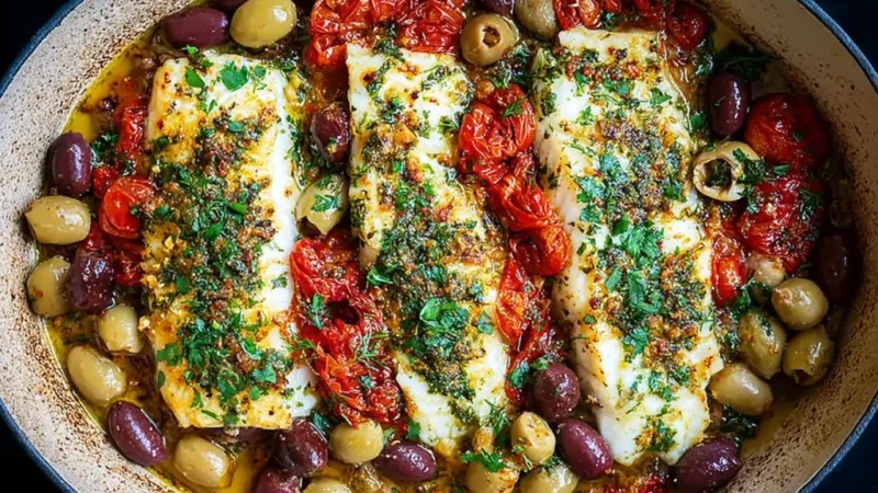 Mediterranean Baked Fish 