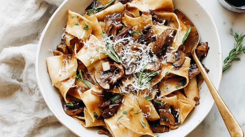 Portobello Mushroom Pappardelle