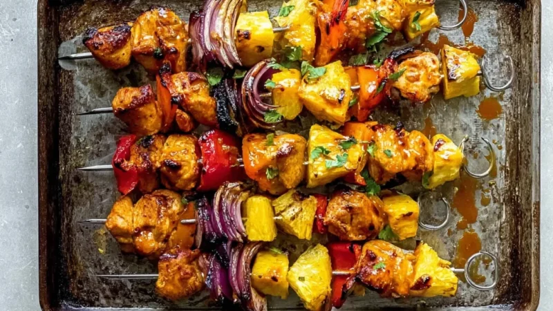 Pineapple Chicken Kabobs