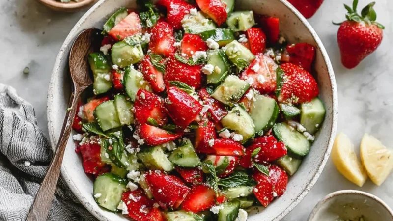 Strawberry Cucumber Salad