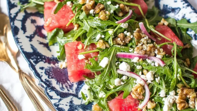 Watermelon Arugula Salad