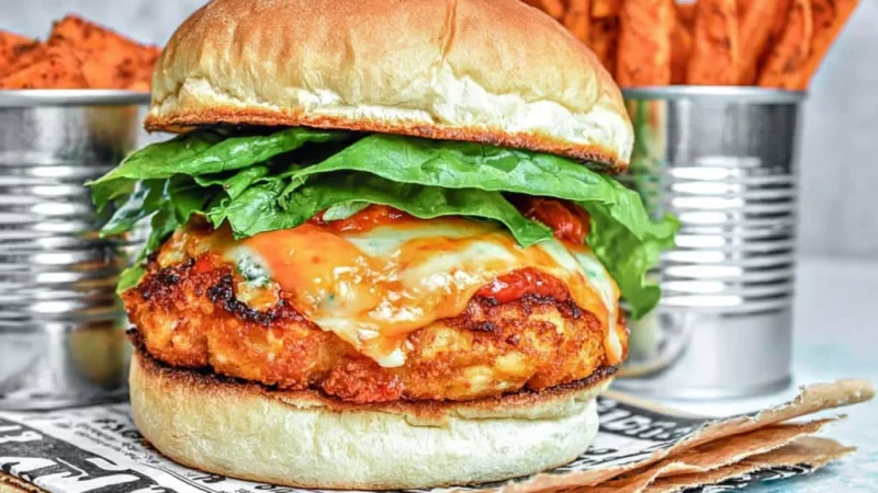Buffalo Chicken Burgers