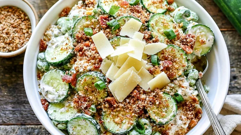 Cucumber Caesar Salad
