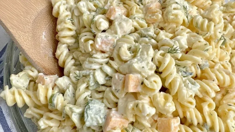Dill Pickle Pasta Salad