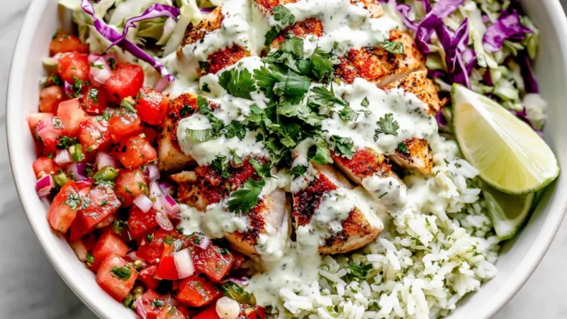 Mahi Mahi Taco Bowls