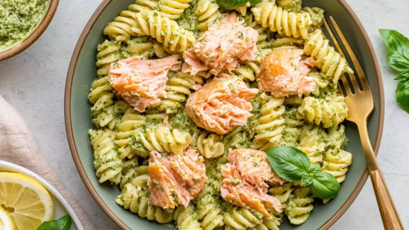 Salmon Pesto Pasta