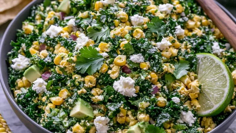 Mexican Street Corn Kale Salad