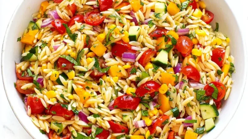Summer Orzo Pasta Salad
