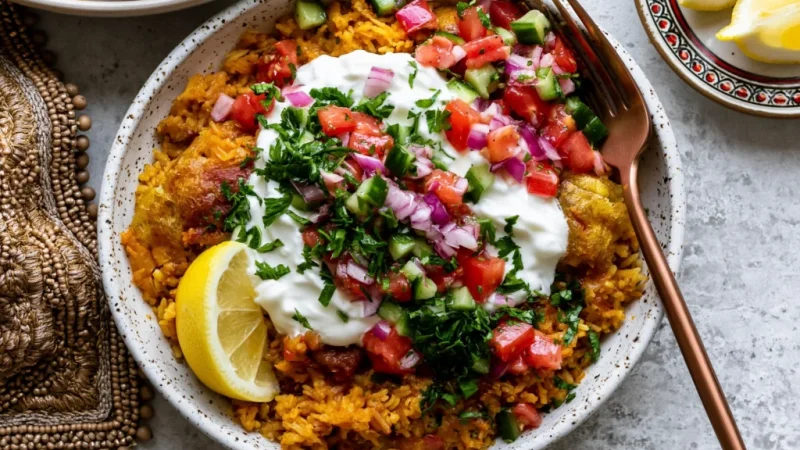 Golden Ground Turkey and Rice Skillet