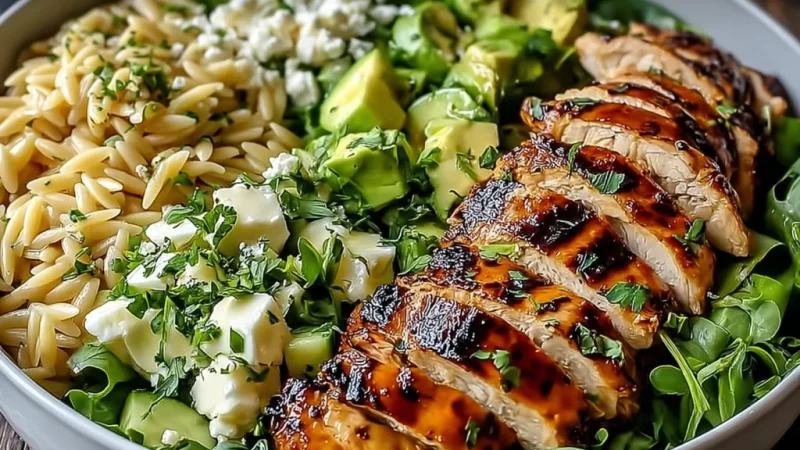 Grilled Chicken Orzo Salad