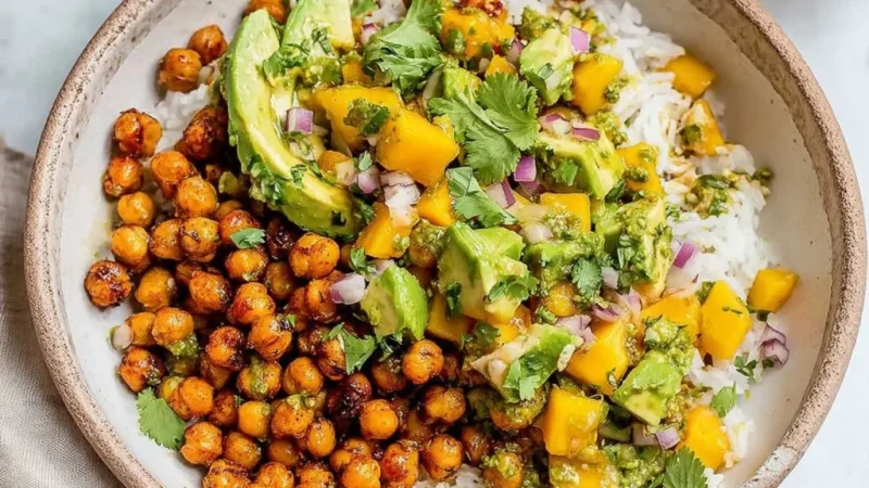 Mango Chickpea Salad