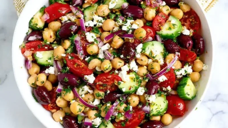 Mediterranean Dense Bean Salad