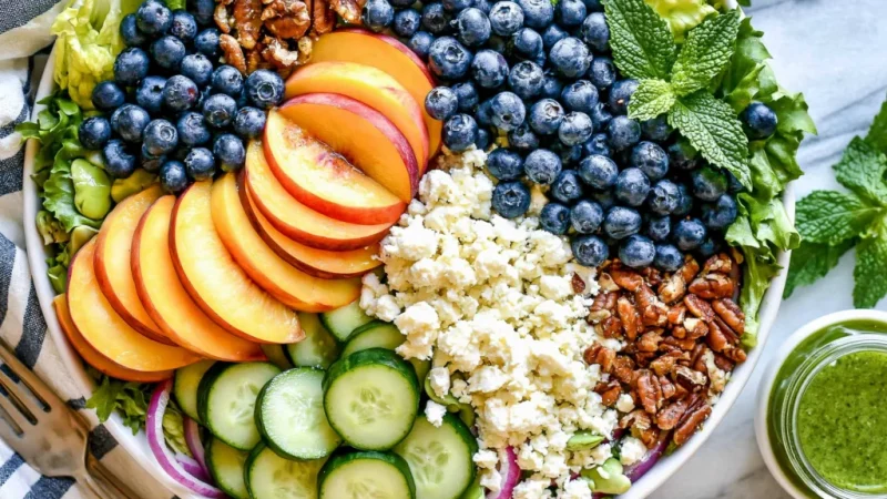 Peach Berry Summer Salad