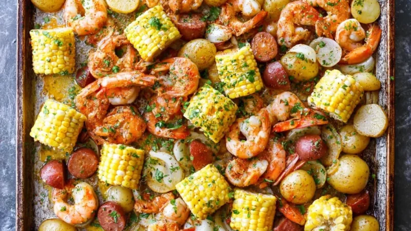 Sheet Pan Shrimp Boil