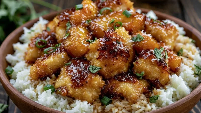 Coconut Peach Chicken
