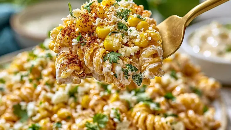 Grilled Corn Elote Pasta Salad Greek Yogurt