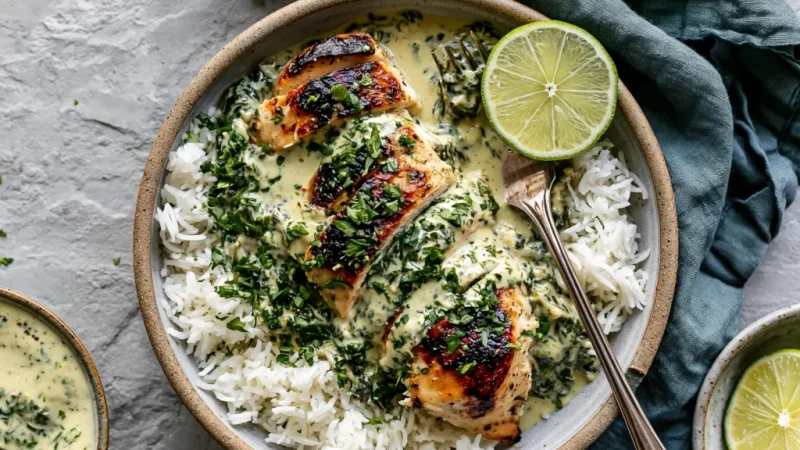 Creamy Herb Chicken & Basmati Rice