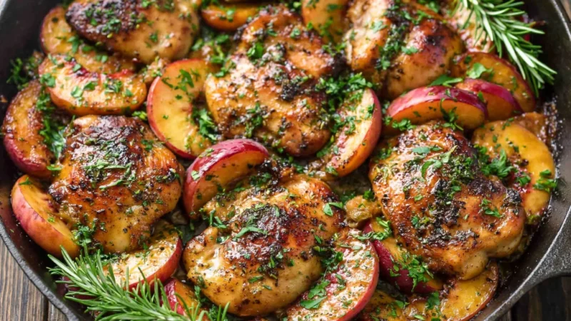 Chicken with Peaches