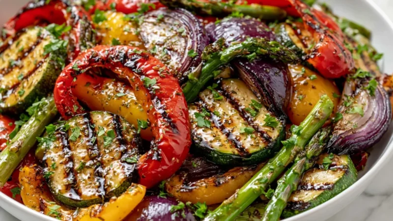 Grilled Veggies with Marinade For Summer
