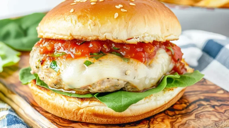 Italian Chicken Burgers
