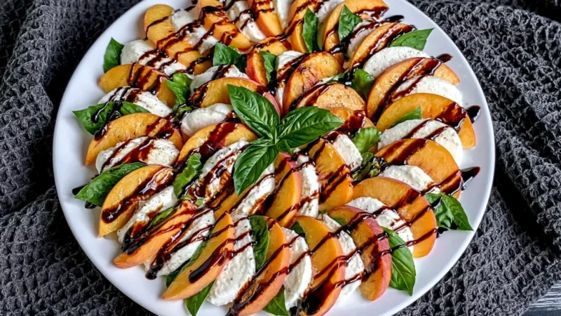 Peach Caprese Salad