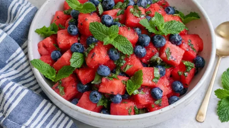 Watermelon Blueberry Salad