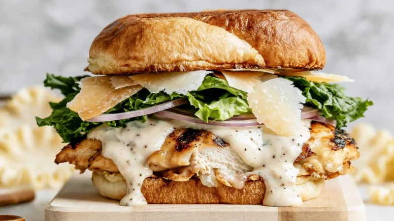 Grilled Chicken Caesar Burger