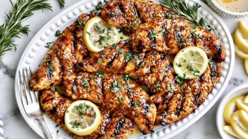 Grilled Honey Mustard Chicken Tenders