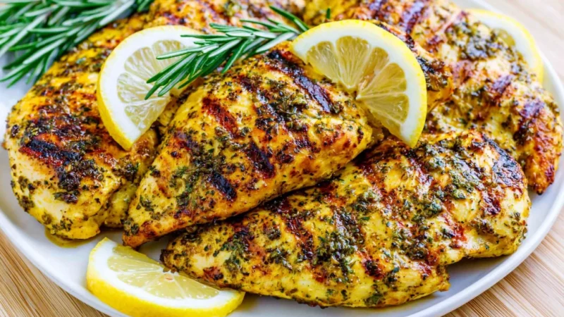 Grilled Lemon Rosemary Chicken Breast
