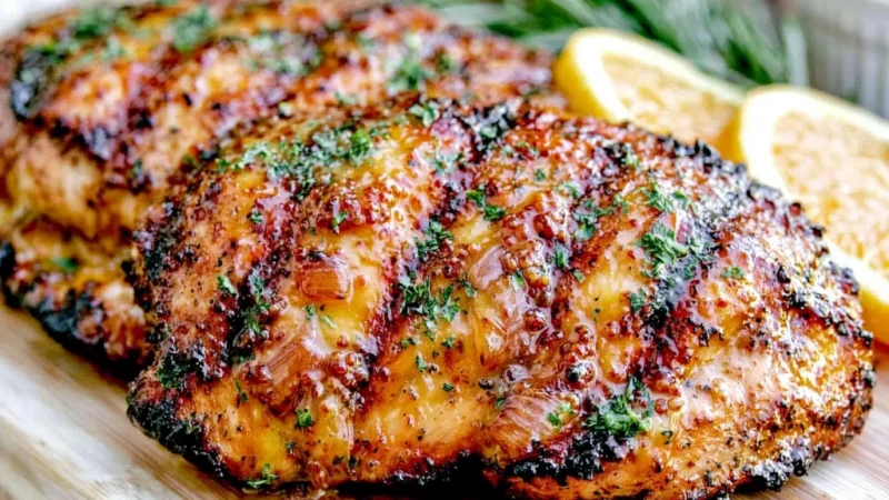 Orange Dijon Grilled Chicken