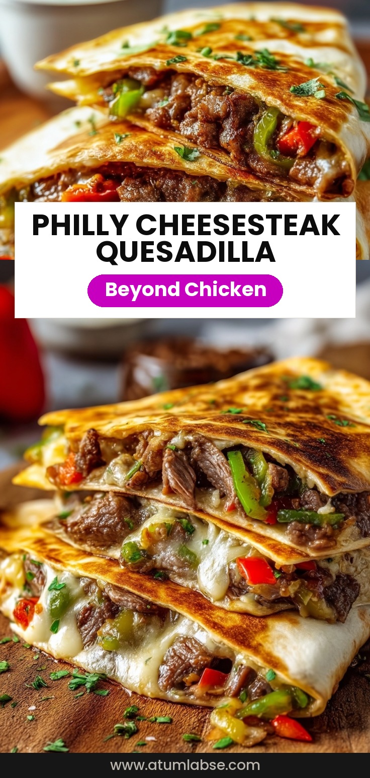 Philly Cheesesteak Quesadilla