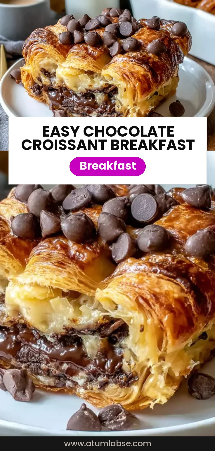 Chocolate Croissant Breakfast Bake