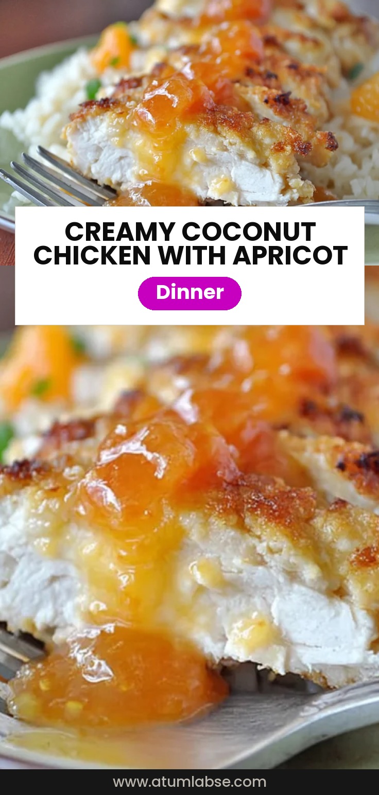 Coconut Chicken with Apricot Sauce