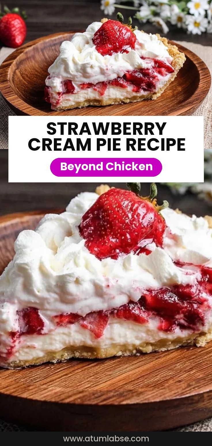 Strawberries and Cream Pie