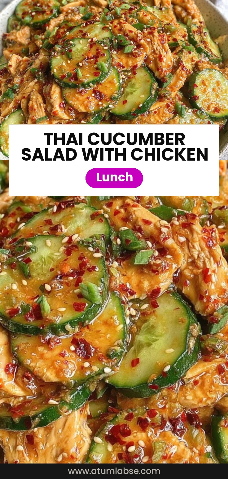 Thai Cucumber Salad with Chicken